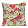Decorative Throw Pillows Case Floral White Red Pink Flower Polyester Pillow Cushion Cover For Sofa Home Living Room Decor