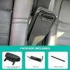 Black Plastic Center Console Latch,Armrest Cover Lid LatchReplacement,Armrest Cover Lid Lock With Mounting Rod And Spring,Replace