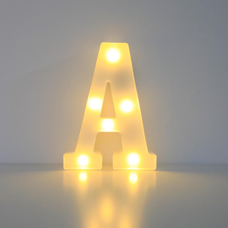 Romantic Letter & Number Lamp - Birthday Proposal Surprise Scene Decoration