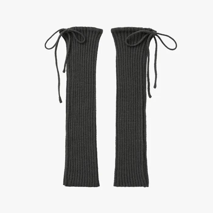 Drawstring Leg Warmer - Charcoal