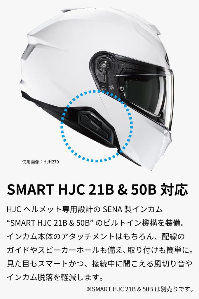 HJC HELMETS Motorcycle Helmet System Full Face Open Face Sun Visor Ventilation Internal Removable Intercom Compatible SMART HJC i91 Caste HJH272 BLACK