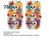 Harvest Season Glass Ornaments Skeleton Undead Static Sticker, Waterproof PVC Decorative Decals, Durable Seasonal Window Art for Parties