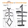 Female  Body Restraint Sex Toy Kits Women Handcuff Harness Adult Couple Fetish Toys SM Slave Bondage Set Vagina Stimulator