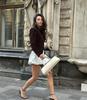 Retro Stand-Up Collar Button Slim-Fit Women's Jacket