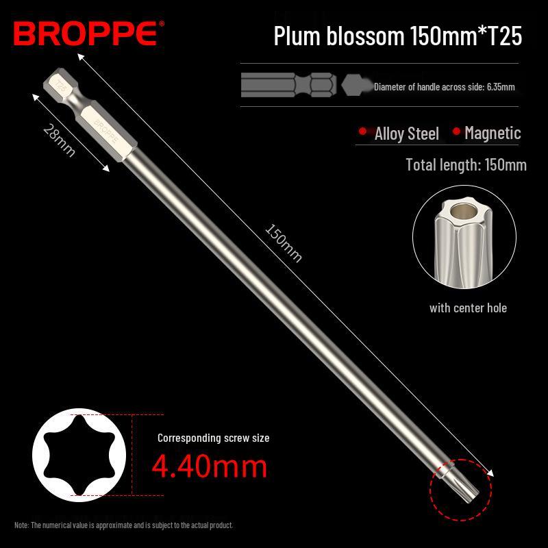 Plum Blossom Magnetic Drill and Screwdriver Bit Set