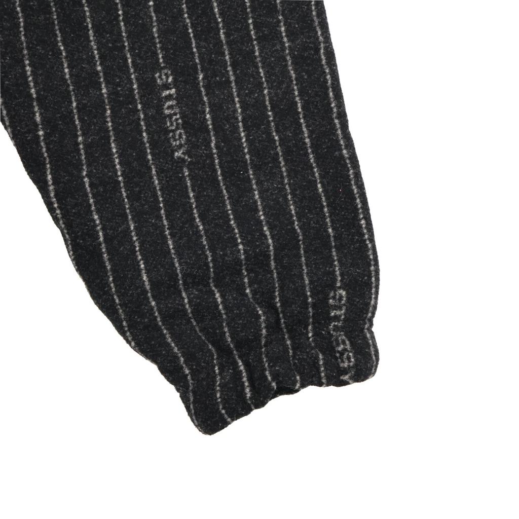 Stussy Nike Striped Wool Jacket Black