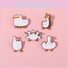 Charming Cute Animal Duck Brooch Metal Badge Adorable Goose Fashion Accessory
