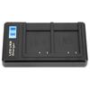 Portable Camera Battery Charger for NPBN1 USB Camera Dual Charger with LCD Display