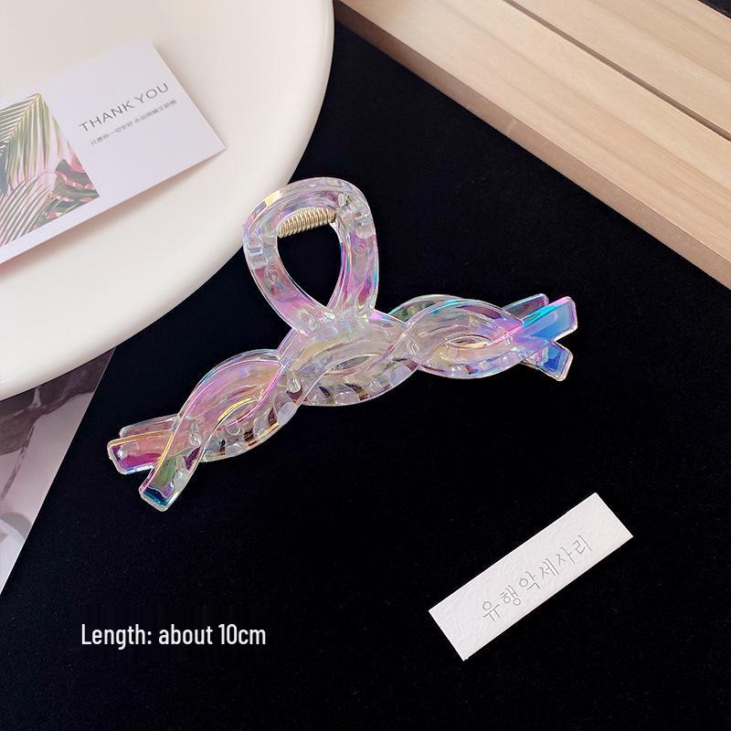 Корейская русалка Блеск Большая заколка для волос - Красочная заколка для пучков и душа