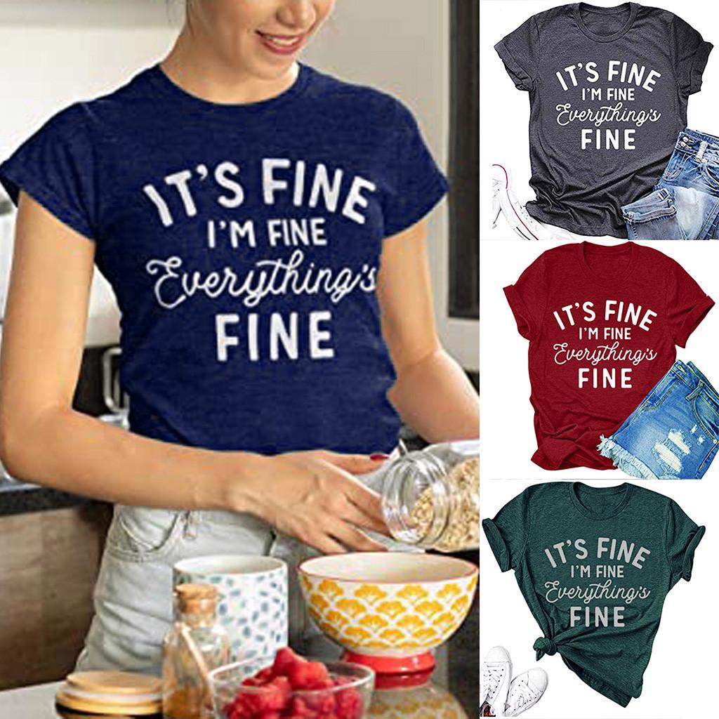 

Модная женская повседневная футболка с короткими рукавами и принтом букв, блузка, топы