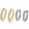 Temperament Zircon Hoop Earrings Ear Jewelry Women Sparkling Earrings  For Women