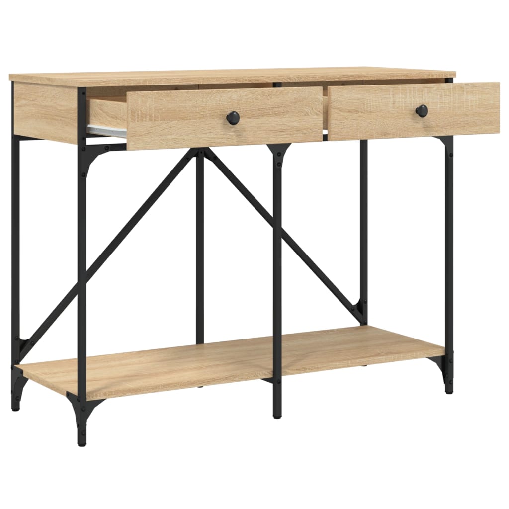 Console Table Sonoma Oak 100x39x78.5 Cm Engineered Wood
