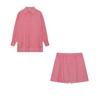 WTEMPO Completo Casual con Camicia Larga e Pantaloncini da Donna Set 2 Pezzi Set Blusa Bianca Pantaloncini Estate Maniche a Lanterna Outfit Femminili