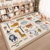 ZYCartoon Style Rugs for Bedroom Thick Plush Children's Floor Mat Large Area Living Room Decoration Carpet Fluffy Soft Bedside R
