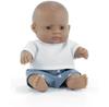 Miniland Latine Doll 21 Cm In a Shirt and Shorts Boy My Friends & Me
