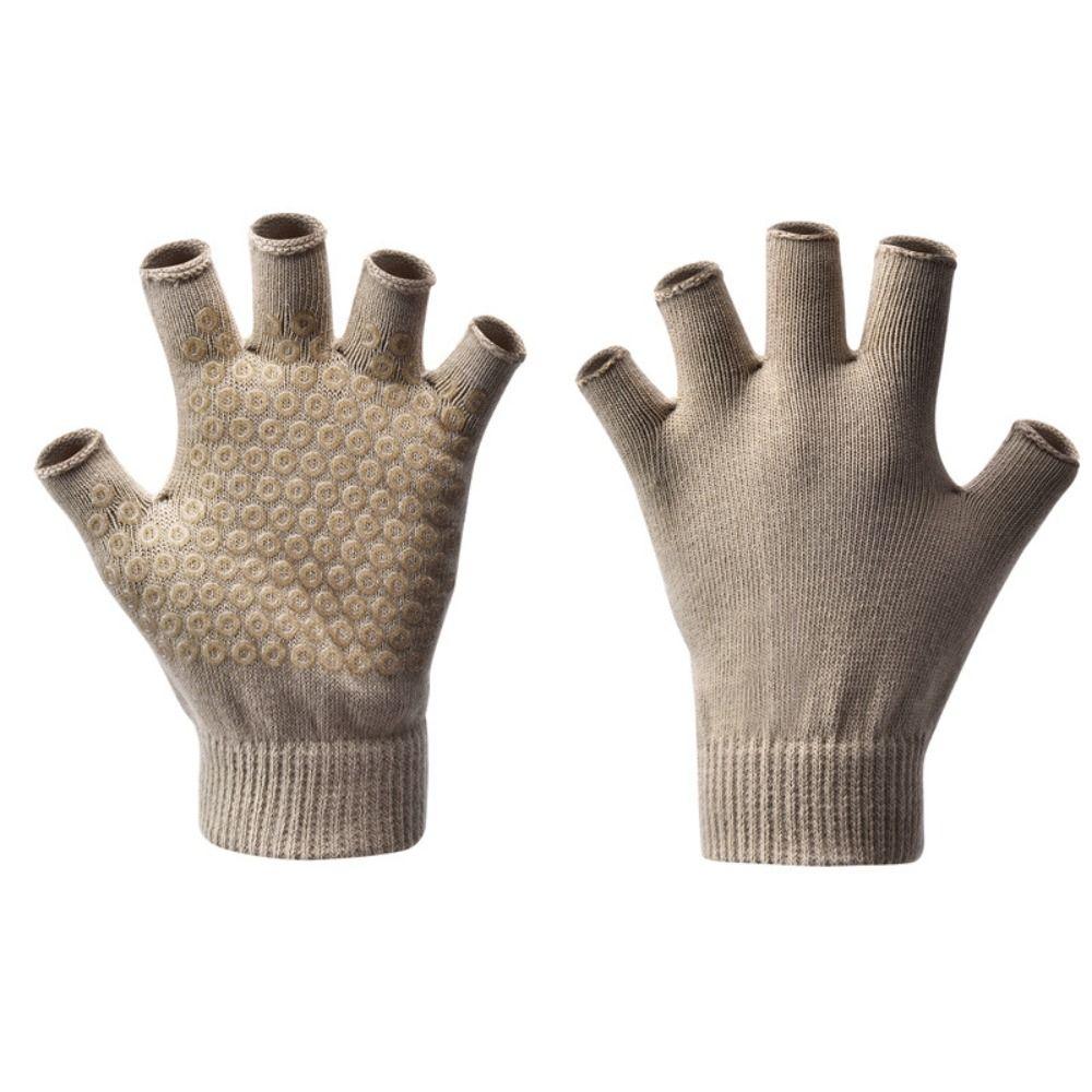 Non-slip Pilates Gloves Half-finger Open-fingered Gloves Quality Fitness Gloves  Women