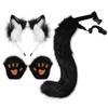 Halloween Prom Plush Cute Beast Ears Headband Fox Tail Gloves Cat Ears Set Cosplay Accessories