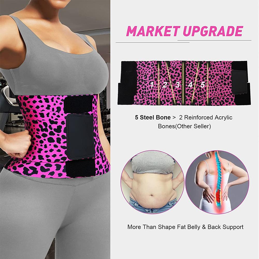 Professional Female Waist Trainer Corset Tummy Control Workout Sweat Band Slimmer Belly Belt Male Weight Loss Gym Fitness A Practical Use