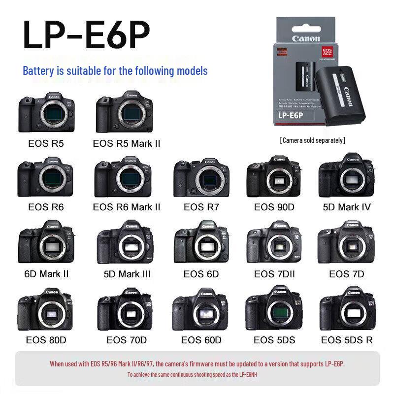 Canon LP-E6P Original Battery CN plug (adapter included)