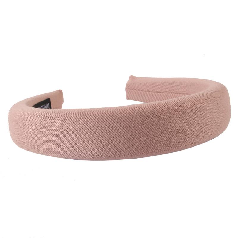 Retro Sponge Headband Milk Tea Color High Skull Headband Face Washing Headband All-match Outing High-end Pressure Hair Accessories