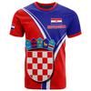 Croatian Flag Printed T-shirt Men's Crewneck Comfortable Summer Oversized 6XL Graphic Tees Men T Shirts High Quality Clothes