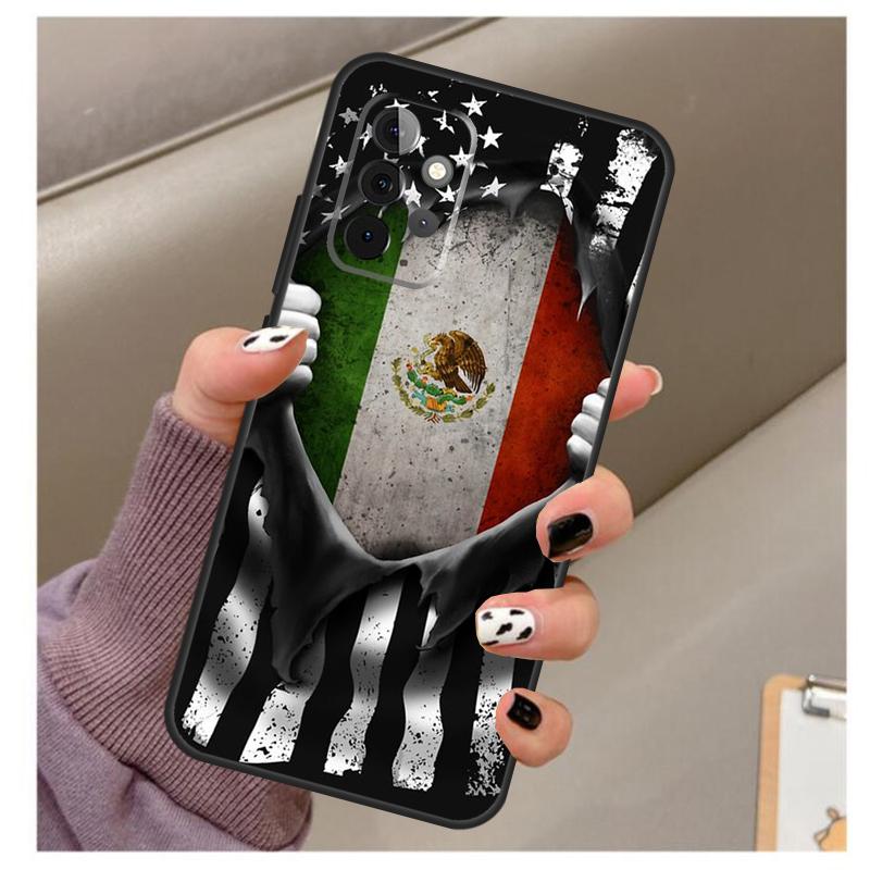 Mexican Pride Eagle Flag Case For Samsung Galaxy A54 A34 A24 A14 A53 A33 A23 A13 A52 A32 A22 A12 A71 A51 A15 A25