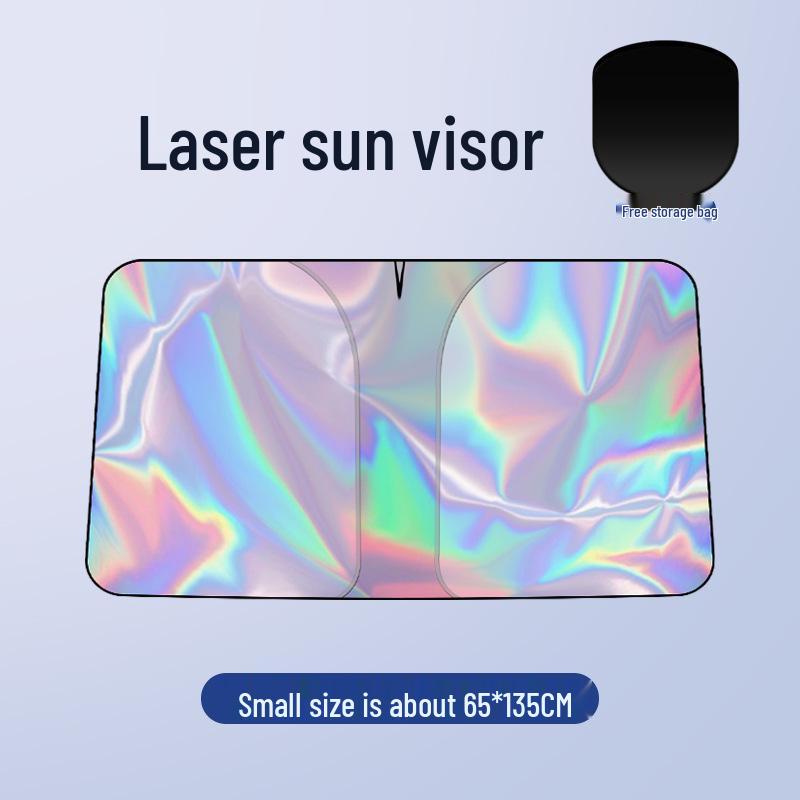 Front Windshield Laser Sunshade: Heat Insulation & Privacy Curtain
