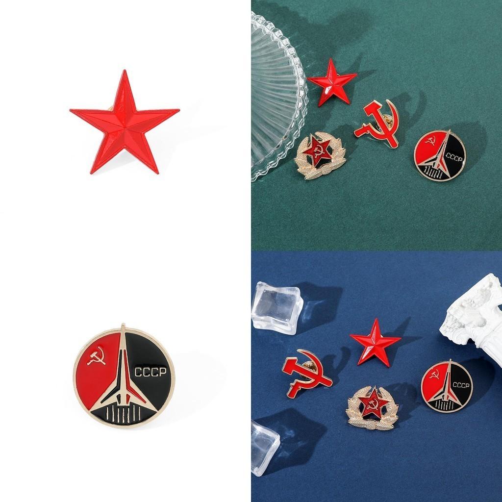 Vintage Cccp Soviet Communist Pin Cartoon Character Alloy Brooch Metal Accessory