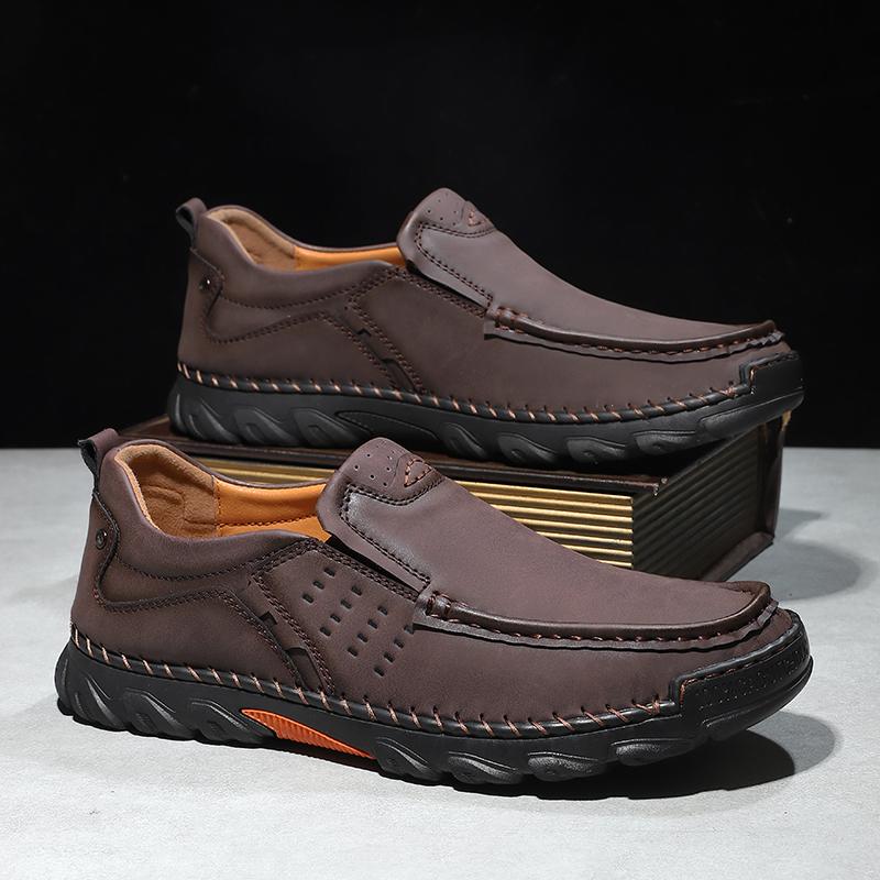 Handgefertigte Echte Leder Herrenschuhe Bequeme Business Casual Lederschuhe Mokassins Herren Flache Schuhe
