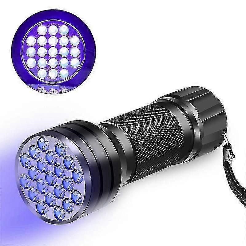 Black Light Flashlight - Uv Black Light - Ultraviolet Lamp With 21x Leds - Energy Efficiency Class_m24