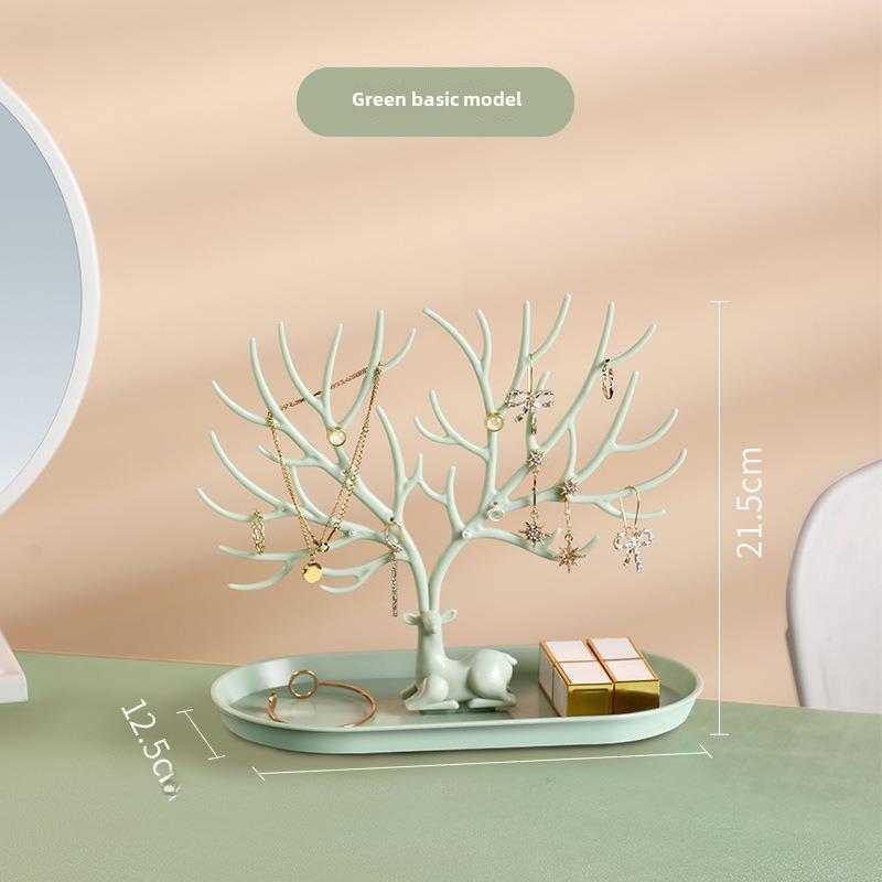 Kreativer Schreibtisch-Organizer aus Hirschgeweih für Schmuck und Ohrringe