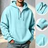 Men's Casual Hoodie Sweatshirt with Drawstring for Everyday Wear