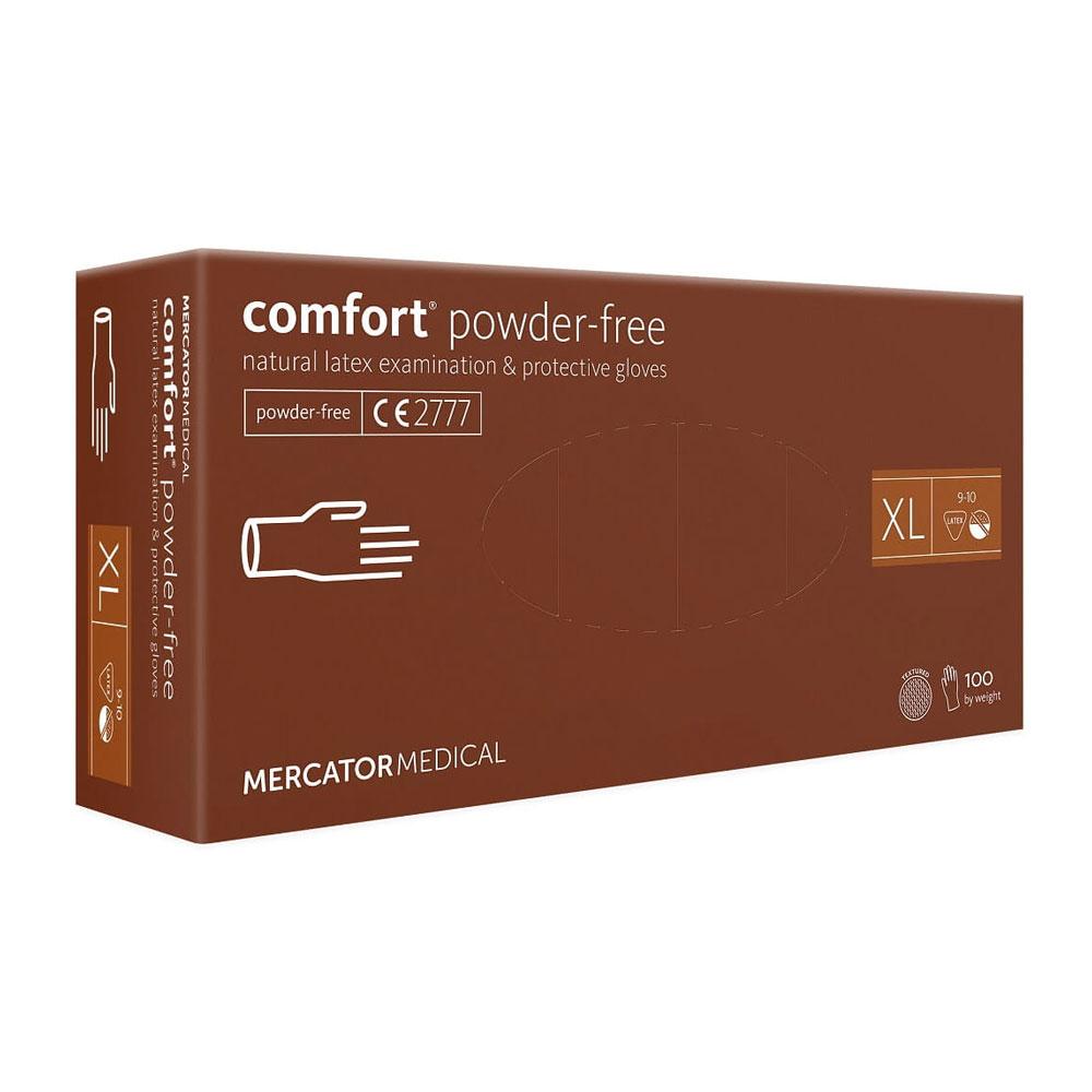 Mercator Latex Comfort Powder-Free Latex Gloves 100 Pcs