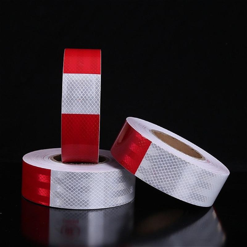 Naklejka ostrzegawcza bezpieczeństwa samochodowego Taśma odblaskowa Ochronna Taśma Samochodowa Folia odblaskowa do Ciężarówek Akcesoria bezpieczeństwa motocyklowego