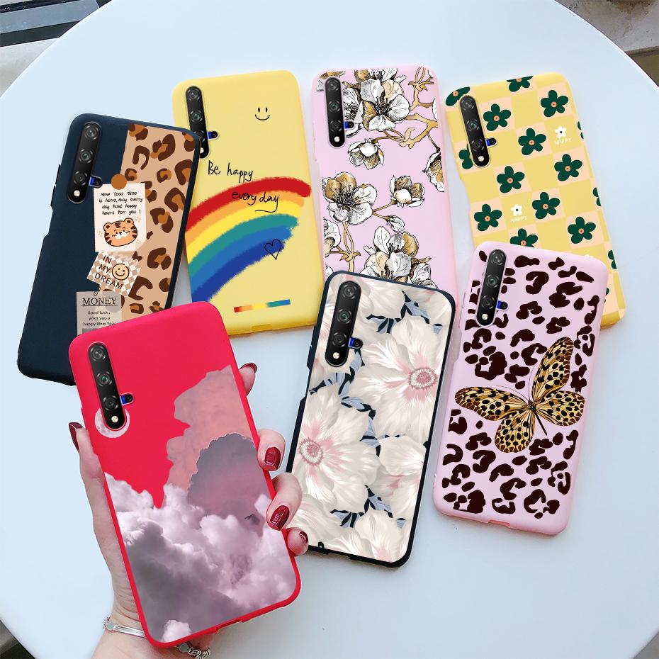 For Honor 20 Case For Honor 20 Pro YAL-AL10 Cover Cute Cat Cartoon Painted Phone Case For Honor20 20Pro YAL-L21 Soft Bumper Capa