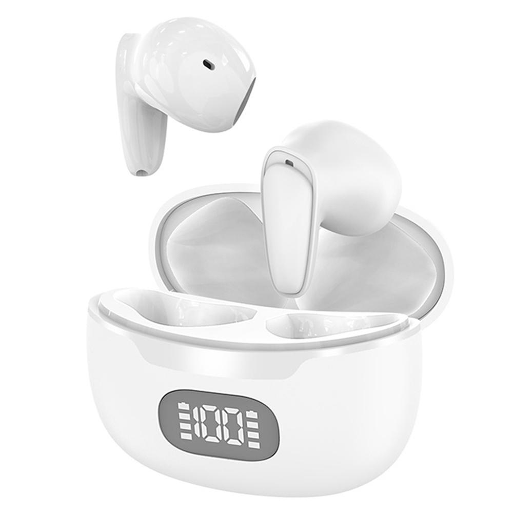 

B28 150 Languages Smart Voice Translation Earbuds Bluetooth-Compatible Semi In Ear Headphones White