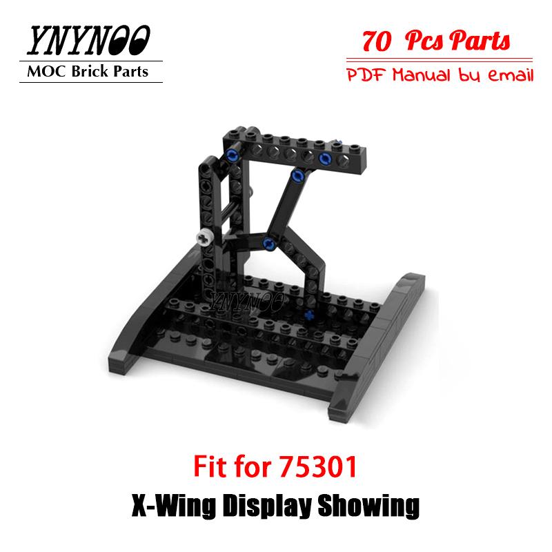 

Подставка MOC для космоса 75301, кронштейн для дисплея истребителей X-Wing Люка Скайуокера, показывающий строительные блоки, модель DIY PDF Guide by Email