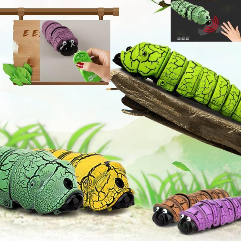 Control Remote Caterpillar Toys Luminescence Electric Infrared Crawl Insect