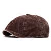 Britse Corduroy Achtkantige Pet Herfst Winter Heren Pet Warme Baret
