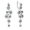 Silver Earrings with Natural London Blue Topaz 3.453ct, Topaz (2196068)