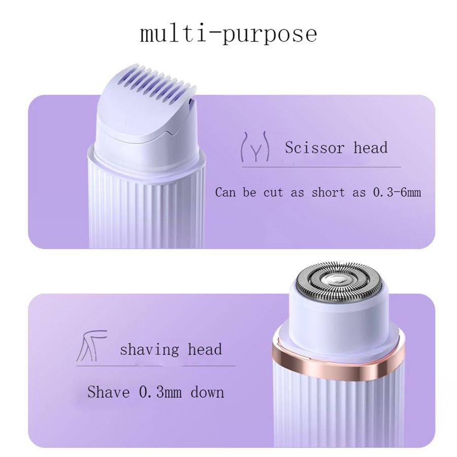 Xiaomi Electric Shaver, Portable Hair Removal Device, Rechargeable Electric Shaver, Painless 2-in-1 Dual Head Shaver