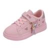 Girls' Soft Sole Waterproof Leather Sneakers - New for Spring/Autumn 2025, Non-Slip Running Shoes