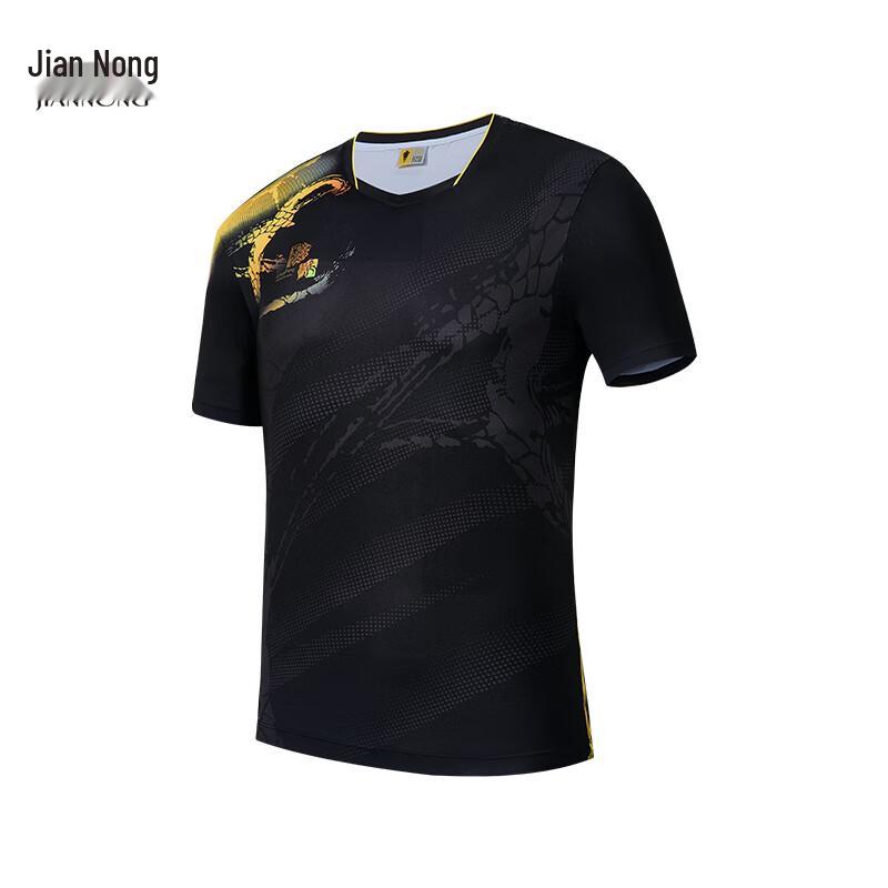 Jiannong F3793/F3794 Unisex Printed Breathable Casual Sports T-Shirt 3XL