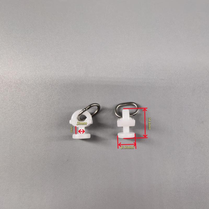 

20Pcs T-shaped Track Plastic Buckle Bead Curtain Track Hook Window Decoration Hardware Accessories+
