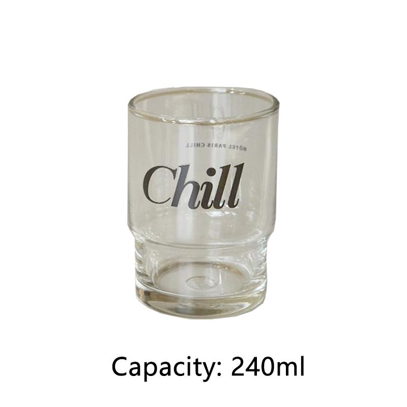 

Корейский прозрачный стакан с буквой ретро кофейная чашка пара десерт молочный чай чашка стакан для воды милые кофейные кружки