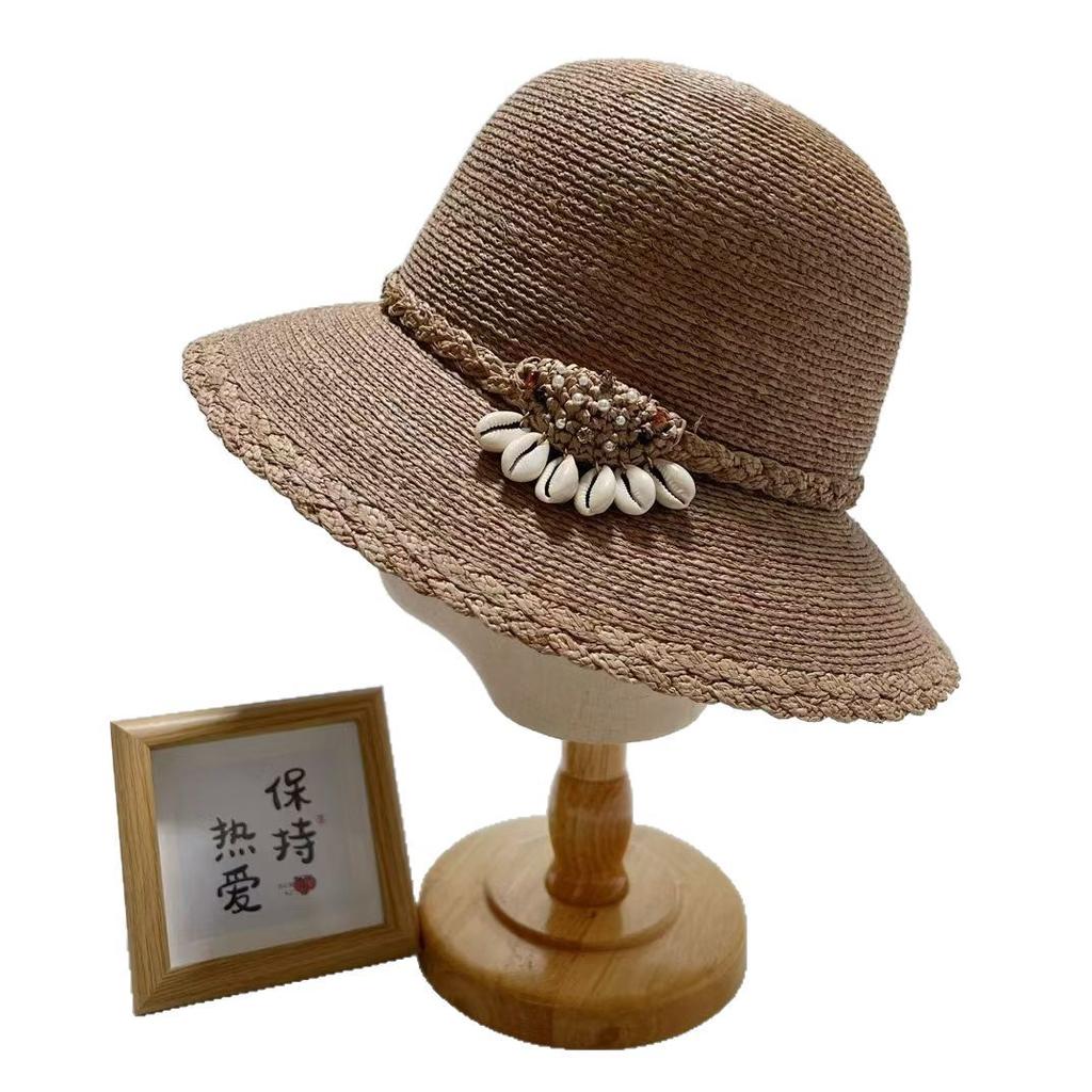Dale Le Lafite Straw Hat Women'S Fine Braids Handwoven High-End Hat Beach Hat Women'S Summer Versatile