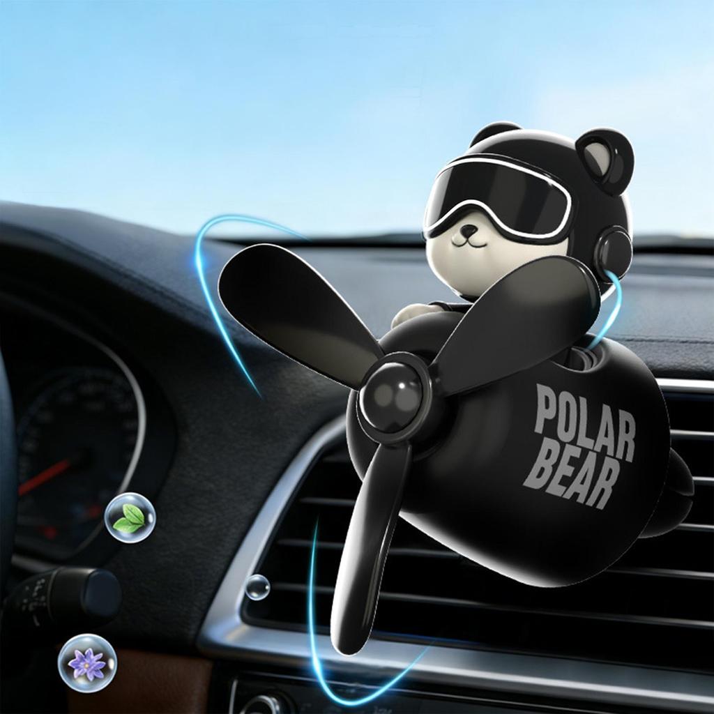 Car Air Freshener Bear Airplane Vehicle Aromatherapy Automotive Scent Diffuser for Drivers Detailers Modifiers Restorers