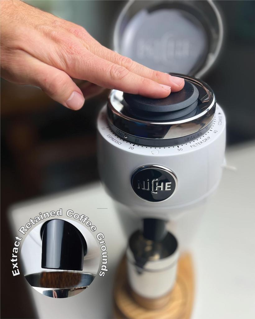 Silicone Retaining Bellow for Niche ZeroDuo Coffee Grinder - Black