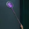 Electric Fly Swatter 2 in 1 Fly Killer and Mosquito Trap Lamp Rotating Head Bug Zapper Racket Rechargeable for Indoor Outdoor