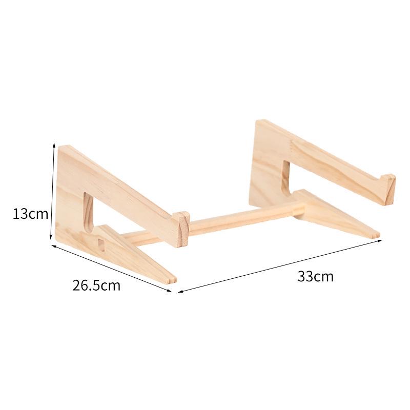 Wooden Laptop Riser and Desk Storage Stand